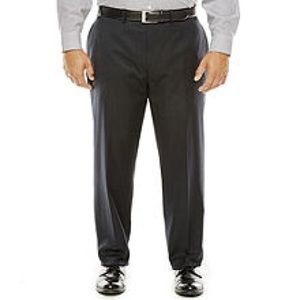 Michael Strahan Black Suit Pants B&T 52 x 30